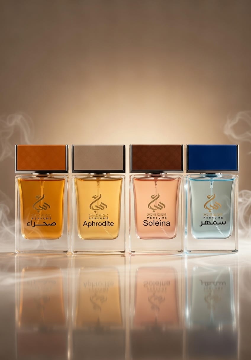 عرض العطور الفاخرة الأربعة